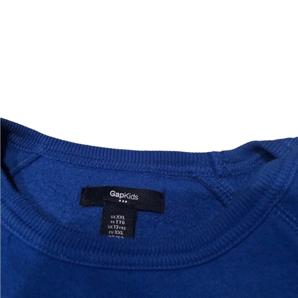 GAP Logo Blue‎ Relaxed Fit Sweatshirt Youth XXL